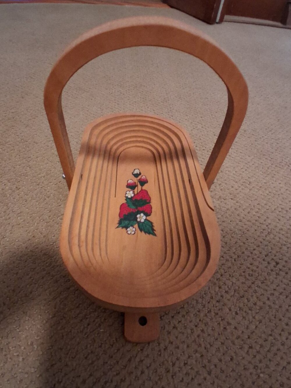 Collapsible Wood Fruit Basket